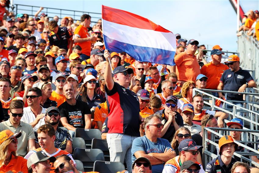Zandvoort, Netherlands fans and flags